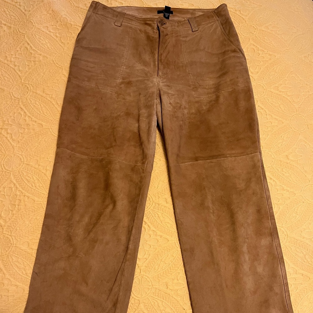 Suede pants